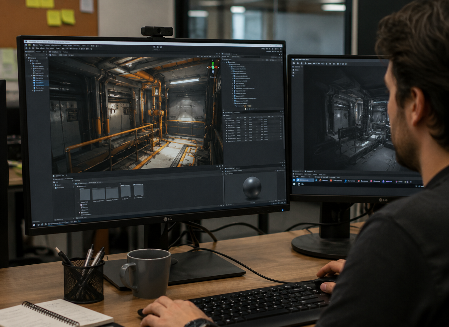 Unity XR development and 3D environment authoring