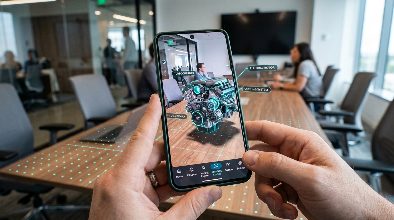 ARCore Android phone augmented reality tracking